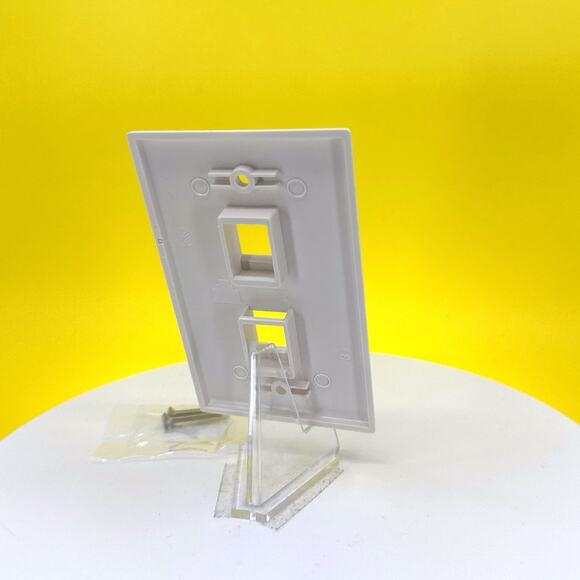 Steren 310-202 2-Cavity Ivory Keystone Plate Wall Plate (10-Pack) - Picture 15 of 16